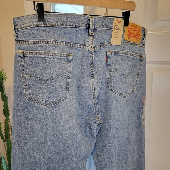 NWT Levi's 569 Loose Straight Blue Jeans, Size 36×36 - Picture 7 of 10